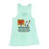 Kickin' Wing's Fireworks Women's Flowey Racerback Tank Top Mint | Funny Shirt from Famous In Real Life