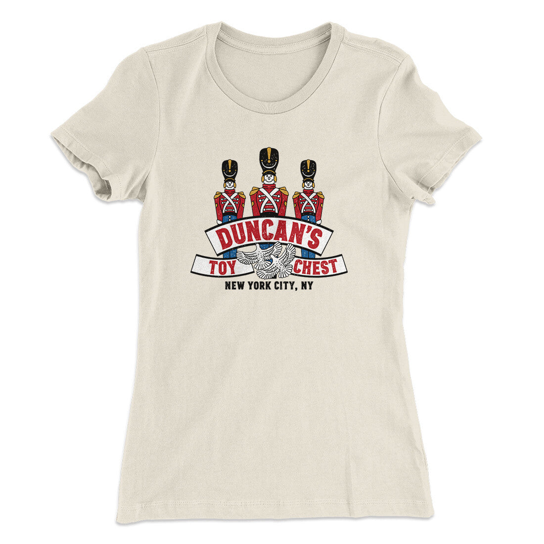 Duncan’s Toy Chest Women's T-Shirt Natural | Funny Shirt from Famous In Real Life