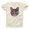 Bowie Cat Men/Unisex T-Shirt Natural | Funny Shirt from Famous In Real Life