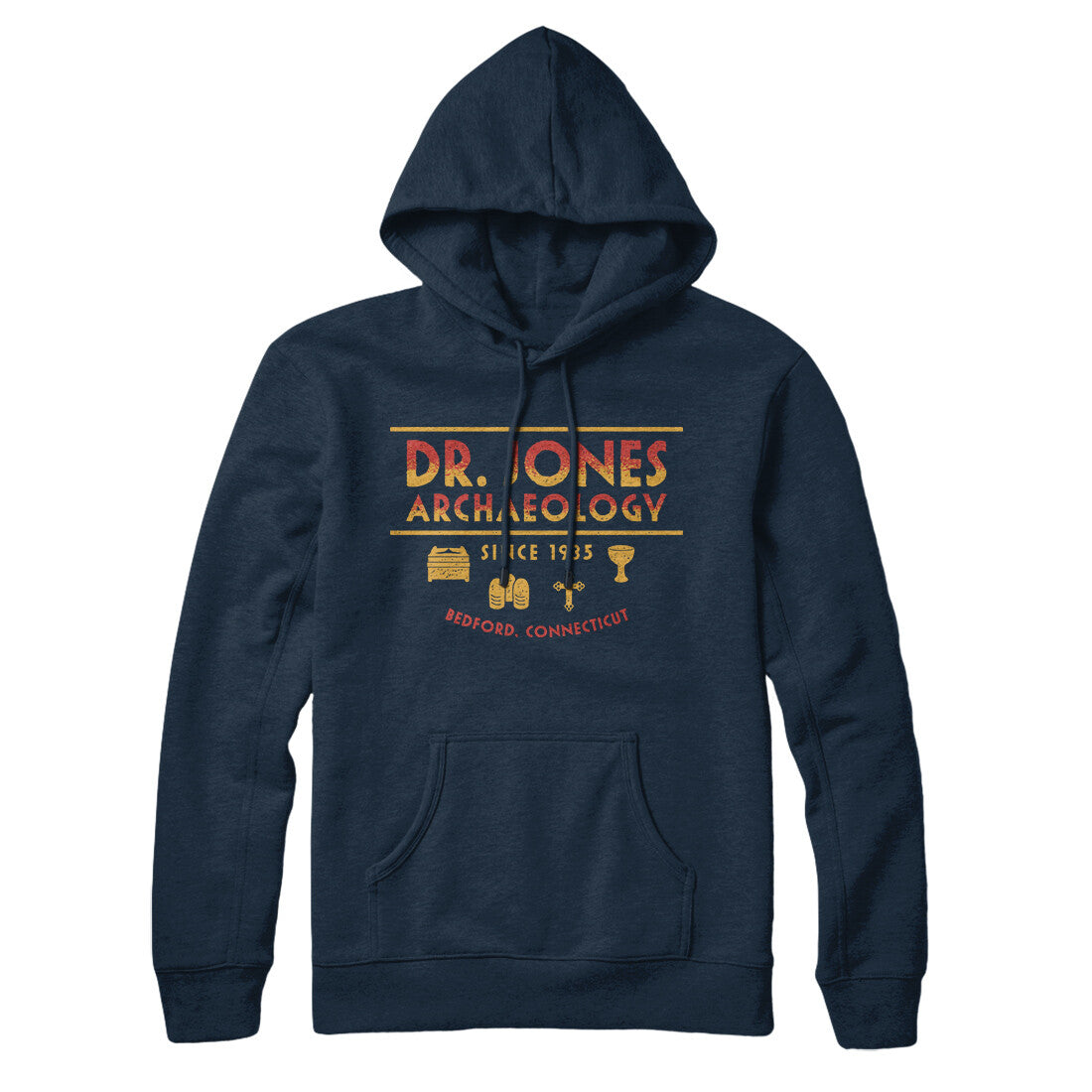 Dr. Jones Archaeology Hoodie Navy Blue | Funny Shirt from Famous In Real Life