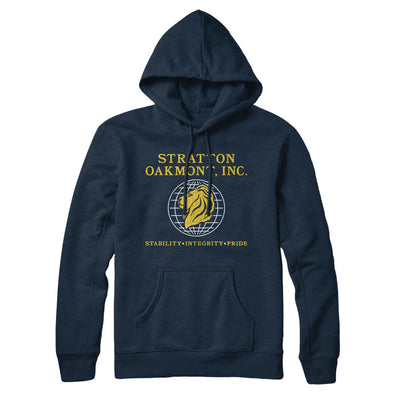 Stratton Oakmont Inc Hoodie Navy Blue | Funny Shirt from Famous In Real Life
