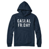 Casual Friday Hoodie Navy Blue | Funny Shirt from Famous In Real Life