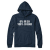0 Percent Irish, 100 Percent Drunk Hoodie Navy Blue | Funny Shirt from Famous In Real Life
