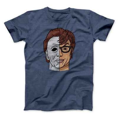 Michael Myers Funny Movie Men/Unisex T-Shirt Navy Heather | Funny Shirt from Famous In Real Life
