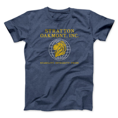 Stratton Oakmont Inc Funny Movie Men/Unisex T-Shirt Navy Heather | Funny Shirt from Famous In Real Life