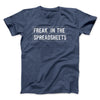 Freak In The Spreadsheets Funny Men/Unisex T-Shirt Navy Heather | Funny Shirt from Famous In Real Life