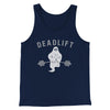 Deadlift - Ghost Men/Unisex Tank Top Navy | Funny Shirt from Famous In Real Life