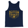Yellowstone Dutton Ranch Men/Unisex Tank Top Navy | Funny Shirt from Famous In Real Life