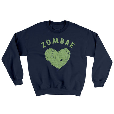 Zombae Ugly Sweater Navy | Funny Shirt from Famous In Real Life