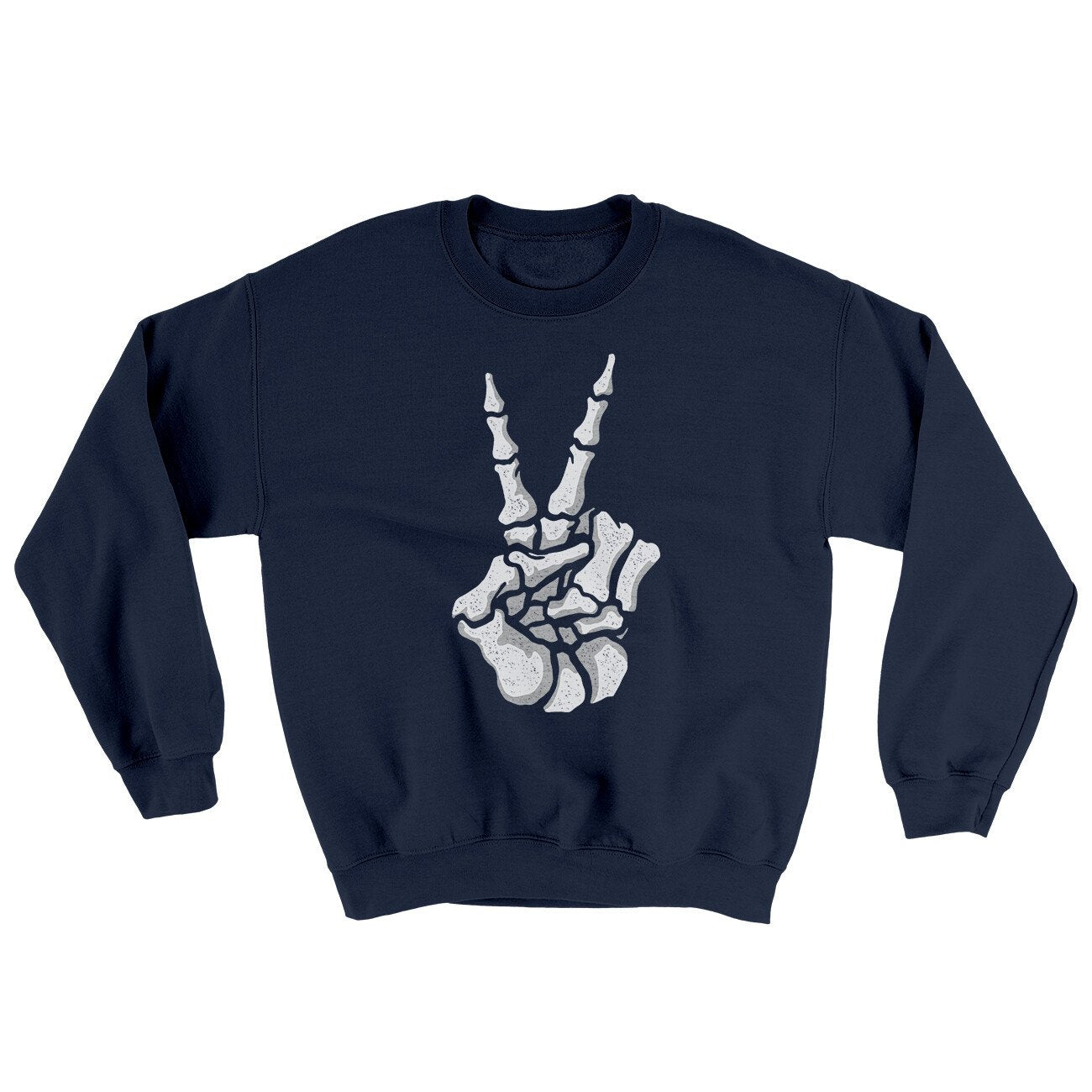Peace Skeleton Hand Ugly Sweater | Funny Shirt from Famous In Real Life