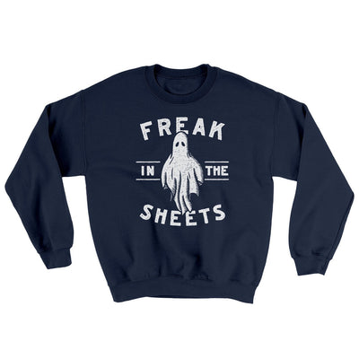 Freak In The Sheets Ugly Sweater Navy | Funny Shirt from Famous In Real Life
