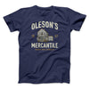 Oleson's Mercantile Funny Movie Men/Unisex T-Shirt Navy | Funny Shirt from Famous In Real Life