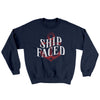 Ship Faced Ugly Sweater Navy | Funny Shirt from Famous In Real Life
