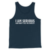 I Am Serious, And Don’t Call Me Shirley Funny Movie Men/Unisex Tank Top Navy | Funny Shirt from Famous In Real Life