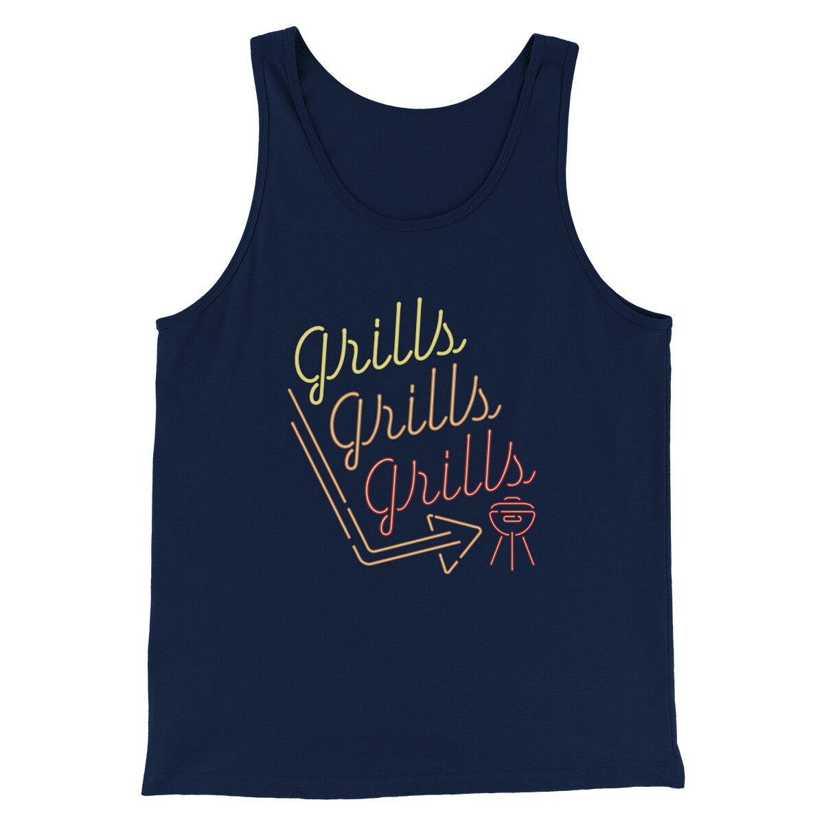Grills Grills Grills Men/Unisex Tank Top | Funny Shirt from Famous In Real Life
