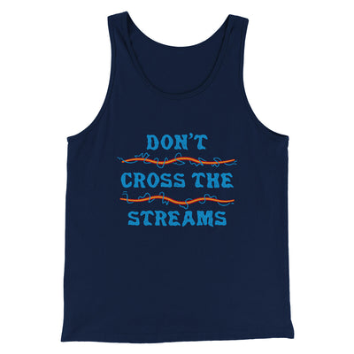 Don't Cross Streams Funny Movie Men/Unisex Tank Top Navy | Funny Shirt from Famous In Real Life