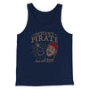 Instant Pirate, Just Add Rum Men/Unisex Tank Top Navy | Funny Shirt from Famous In Real Life