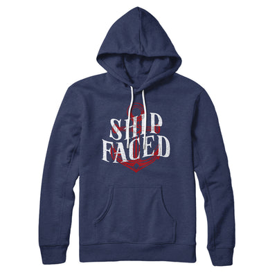 Ship Faced Hoodie Navy | Funny Shirt from Famous In Real Life