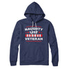 Naughty List Veterans Hoodie Navy | Funny Shirt from Famous In Real Life