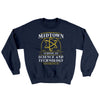 Midtown School Of Science And Technology Ugly Sweater Navy | Funny Shirt from Famous In Real Life