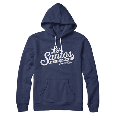 Los Santos Customs Hoodie Navy | Funny Shirt from Famous In Real Life