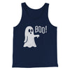 Boo - Ghost Men/Unisex Tank Top Navy | Funny Shirt from Famous In Real Life