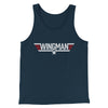 Wingman Funny Movie Men/Unisex Tank Top Navy | Funny Shirt from Famous In Real Life