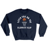 Catch You On The Flippity Flip Ugly Sweater Navy | Funny Shirt from Famous In Real Life