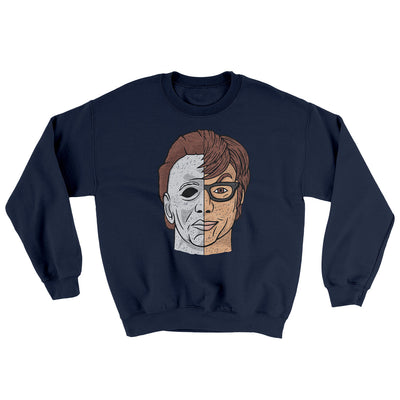 Michael Myers Ugly Sweater Navy | Funny Shirt from Famous In Real Life