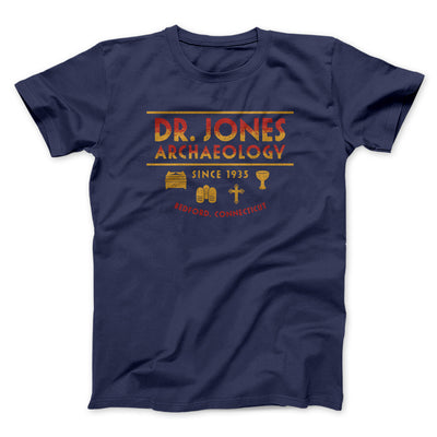 Dr. Jones Archaeology Funny Movie Men/Unisex T-Shirt Navy | Funny Shirt from Famous In Real Life