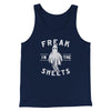 Freak In The Sheets Men/Unisex Tank Top Navy | Funny Shirt from Famous In Real Life