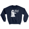 Boo - Ghost Ugly Sweater Navy | Funny Shirt from Famous In Real Life