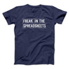 Freak In The Spreadsheets Funny Men/Unisex T-Shirt Navy | Funny Shirt from Famous In Real Life