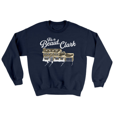 Its A Beaut Clark Ugly Sweater Navy | Funny Shirt from Famous In Real Life
