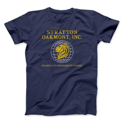 Stratton Oakmont Inc Funny Movie Men/Unisex T-Shirt Navy | Funny Shirt from Famous In Real Life