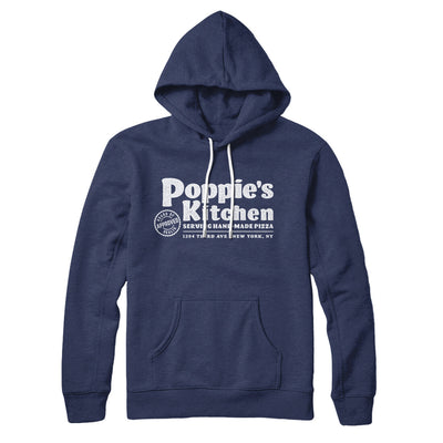 Poppies Kitchen Hoodie Navy | Funny Shirt from Famous In Real Life