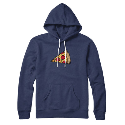 Pizza Slice Couple's Shirt Hoodie Navy | Funny Shirt from Famous In Real Life