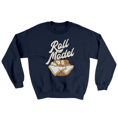 Roll Model Ugly Sweater Navy | Funny Shirt from Famous In Real Life