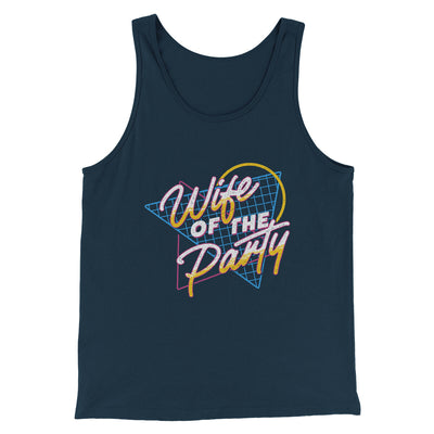 Wife Of The Party Men/Unisex Tank Top Navy | Funny Shirt from Famous In Real Life