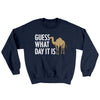 Guess What Day It Is Ugly Sweater Navy | Funny Shirt from Famous In Real Life