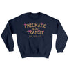 Pneumatic Transit Ugly Sweater Navy | Funny Shirt from Famous In Real Life