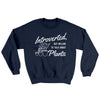 Introverted But Willing To Talk About Plants Ugly Sweater Navy | Funny Shirt from Famous In Real Life