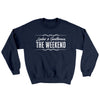 Ladies And Gentlemen The Weekend Ugly Sweater Navy | Funny Shirt from Famous In Real Life