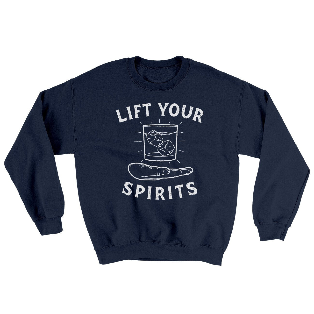 Lift Your Spirits Ugly Sweater | Funny Shirt from Famous In Real Life