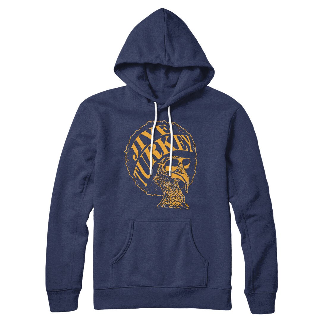 Jive Turkey Hoodie Navy | Funny Shirt from Famous In Real Life