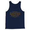 My Apartment Smells Of Rich Mahogany Funny Movie Men/Unisex Tank Top Navy | Funny Shirt from Famous In Real Life