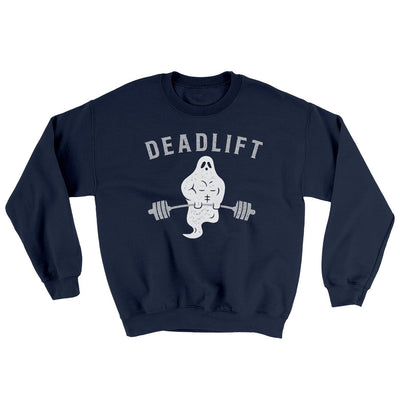 Deadlift - Ghost Ugly Sweater Navy | Funny Shirt from Famous In Real Life