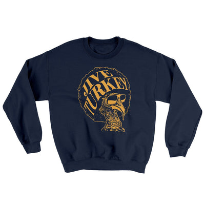 Jive Turkey Ugly Sweater Navy | Funny Shirt from Famous In Real Life