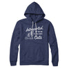 Introverted But Willing To Talk About Cats Hoodie Navy | Funny Shirt from Famous In Real Life