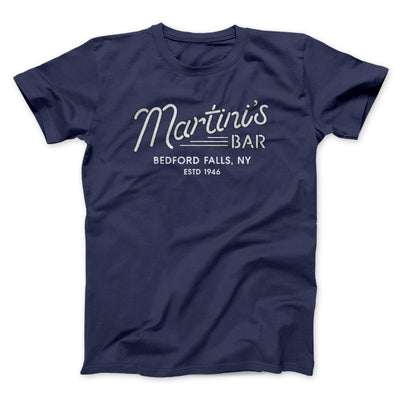 Martinis Bar Men/Unisex T-Shirt Navy | Funny Shirt from Famous In Real Life